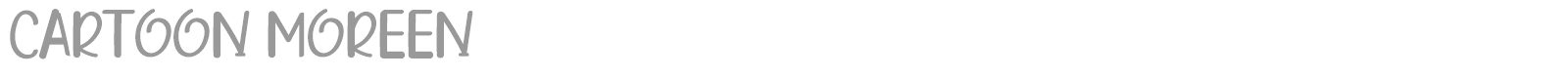 Cartoon Moreen font preview